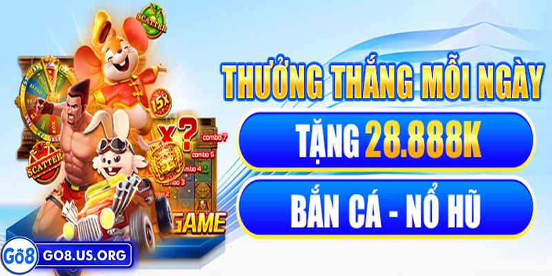 Ưu đãi Go8 về bắn cá nổ hũ dành cho hội viên